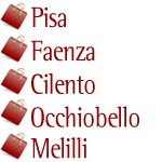 Pisa, Faenza, Cilento, Occhiobello, Melilli